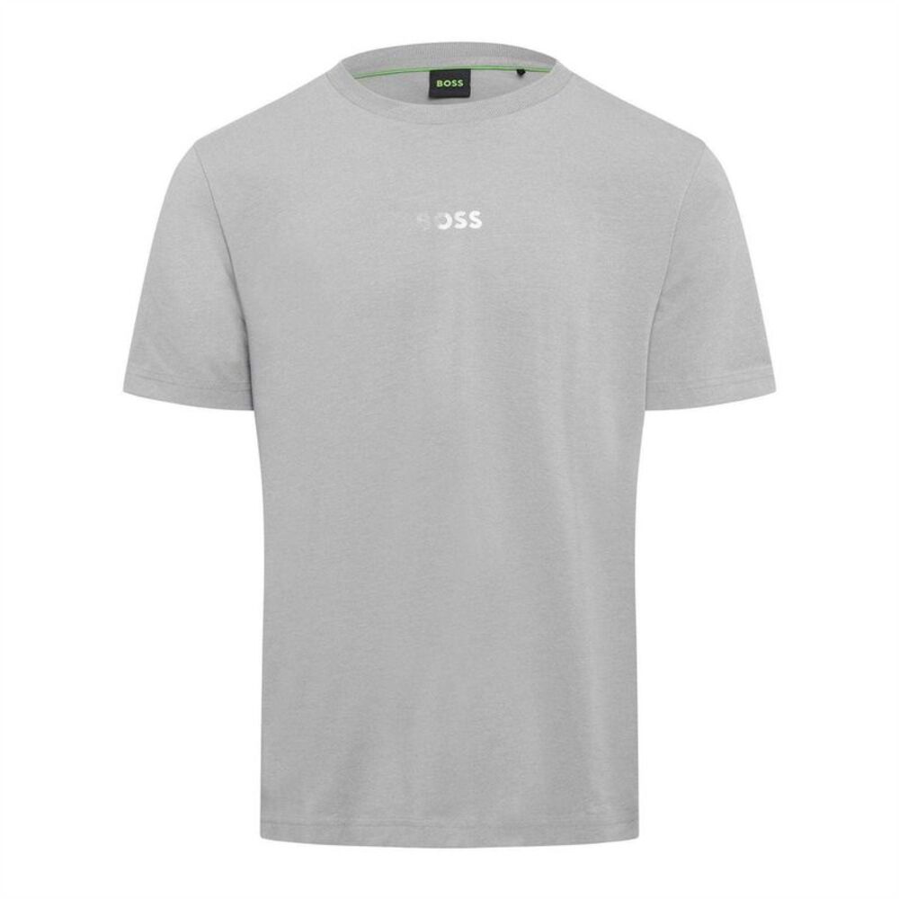 Boss Mens Join Back Print Classic Short-Sleeved Polo Shirt / Gray